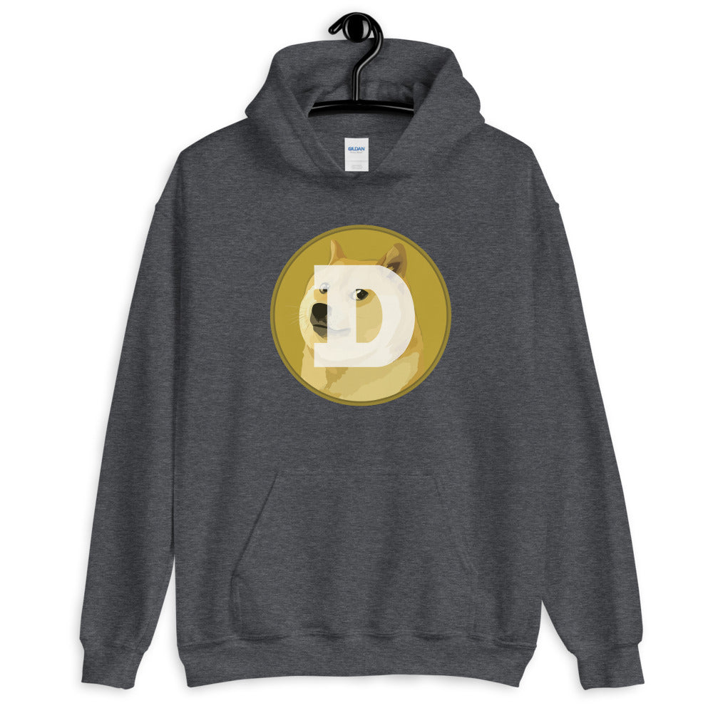 Dogecoin Logo Hoodie - Hodlers Crypto Merch Brand